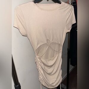 Tan summer dress. Size Large. New condition.